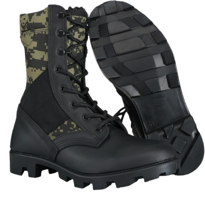 Customize Black Full leather Ankle boots