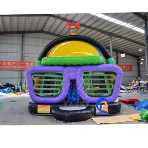 Castillo Inflable Musical con Tobogán para Niños, Arcoíris, PVC, para Exteriores, para Fiestas de Cumpleaños - Product Image 4