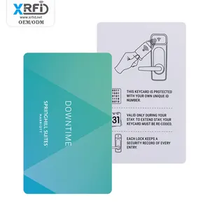 Serrure électronique de chambre d'hôtel de haute qualité RFID carte d'hôtel 13.56MHZ classique 1K RFID carte-clé d'hôtel pour le contrôle d'accès