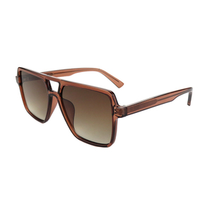 Gafas de Sol Polarizadas Unisex UV400 Nuevas de 2024, Lentes TAC, Armazón Transparente Rojo Azul, Diseño de Moda con Doble Puente Grande - Product Image 6