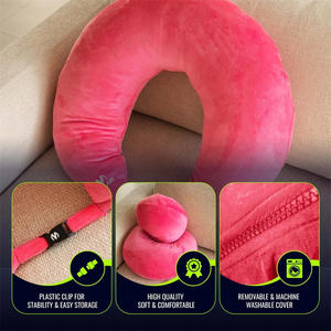 Almohada de Lectura para Jugar, Almohada Grande con <span class=keywords><strong>Brazos</strong></span>, Almohadas de Espuma Viscoelástica para Leer <span class=keywords><strong>y</strong></span> Trabajar <span class=keywords><strong>en</strong></span> la Cama - Product Image 5