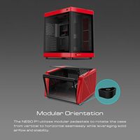Boîtier de PC de jeu GAMDIAS RGB en métal, tour complète ATX, orientation verticale et horizontale à 2 voies, ouverture à une touche, prend en charge l'AIO de 420 mm