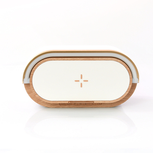 6 in1 Loa FM Đài phát thanh đồng hồ báo thức hiển thị sạc không dây điện thoại đứng đèn - Product Image 5