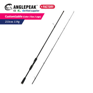 Canne à pêche spinning OEM ODM 2,13 m pour leurres, poignée EVA, anneaux en céramique, action légère ML, carbone 40T+30T, pour la pêche au bar - Product Image 6