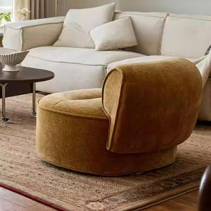 Sofá Cama Nórdico de Lujo Ligero, Sofá de Terciopelo para el Hogar y Hoteles, Sillón Reclinable con Diseño Creativo de Sonrisa para Salas de Estar - Product Image 3