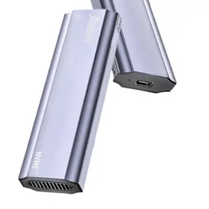 10Gbps NVME M2 SSD carcasa externa de aluminio para M.2 NVME SSD y bolsa de disco duro 10Gbps NVME caja de disco duro