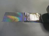 Étiquette de sécurité anti-contrefaçon, anti-effraction, résistante aux UV, imperméable, holographique 3D, adhésive partiellement, avec logo personnalisé