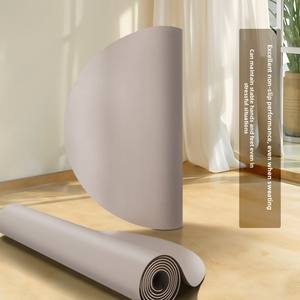 Tappetino Yoga Ovale Semicircolare in Gomma Naturale Antiscivolo, Spessore 5mm, con Superficie Opaca in PU, per Studio, all'Ingrosso, con Mock-up Gratuito - Product Image 3