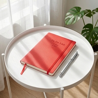 Cuadernos Personalizados al por Mayor, Cuadernos Promocionales A5 para Negocios, Diarios con Líneas, Cuadernos de Tapa Dura de Cuero PU con Logotipo