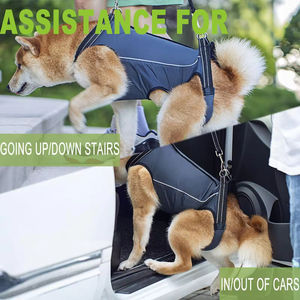 Soporte de cuerpo completo para perros lesionados de nailon personalizado, chaleco acolchado con cabestrillo para lesiones en la pierna trasera, portador de cabestrillo para perros, arnés de elevación ajustable para perros - Product Image 4