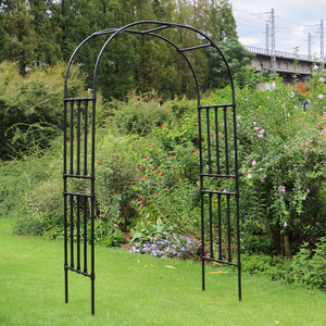 Arche de jardin en fer pour plantes grimpantes, support extérieur pour roses, structure en métal durable, design ajouré, structure de support pour plantes - Product Image 4