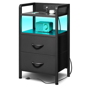 Panel Bedside Nightstand Easy Installation End <b>Sofa</b> <b>Side</b> <b>Table</b> Storage Modern 4 Layers Drawer Dresser Organizer - Product Image 1