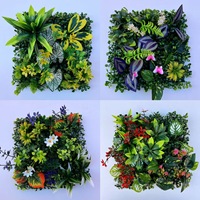 Fleurs artificielles écologiques en gros, longue durée, en herbe verte, eucalyptus simulé, décoration murale en plastique Milan pour la maison