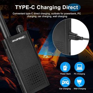 Talkie-walkie T26, portée longue distance 0-3 km, batterie Li-ion rechargeable, 16 canaux FRS, fréquence VHF, 3G POC, résistant à l'eau IPX-2 - Product Image 5