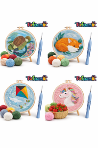 Kit de broderie multifonctionnel pour animaux à faire soi-même, kit de broderie au point de croix, matériaux complets pour débutants - Product Image 3