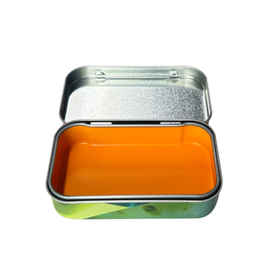 Confezionamento in metallo battente scatole di latta con coperchio personalizzato da 50ml 100ml piccola scatola metallica per regalo con cerniera - Product Image 5