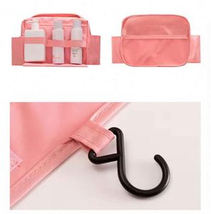 Free Sample Waterproof Travel Large-capacity Storage <b>Bag</b> Twill Oxford Business Travel Portable <b>Women</b> Hook <b>Wash</b> Cosmetic <b>Bag</b> - Product Image 2