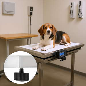 Balance industrielle pour bétail DB Wholesale Vet Scale 880 Lbs, précision 0,2 Lbs, plateforme large en acier inoxydable - Product Image 2