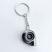 Llavero de Turbocompresor con Rueda de Ventilador Modificada, Colgante Premium Personalizable con Logotipo, ¡Gran Venta!