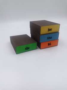 Bloc de ponçage personnalisable OEM, utilisable sur divers matériaux, fabriqué en oxyde d'aluminium, éponge de voiture, bloc de ponçage - Product Image 3