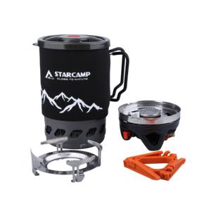 Réchaud à <span class=keywords><strong>gaz</strong></span> portable en alliage d'aluminium STARCAMP 900 ml pour <span class=keywords><strong>randonnée</strong></span>, <span class=keywords><strong>camping</strong></span> et pique-niques - Product Image 3