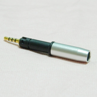 Connecteur de prise casque équilibré à 4 pôles, plaqué or, Jack Audio 2.5mm, adapté pour HD400 HD560S M50X M70X