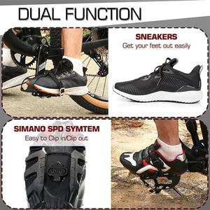 Pedal BUCKLOS para Bicicleta <span class=keywords><strong>de</strong></span> Montaña, Pedal <span class=keywords><strong>de</strong></span> <span class=keywords><strong>Plataforma</strong></span> Autoblocante <span class=keywords><strong>de</strong></span> Doble Función, Pedal Dinámico con Clip Superior para Bicicleta, Compatible con el Sistema SPD - Product Image 4