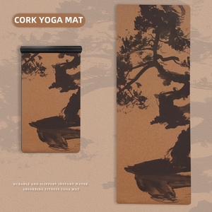Tapete de Yoga de Corcho Natural Ecológico de 6mm, Antideslizante, con Logotipo Personalizado Impreso, Reciclable, Duradero y de Alta Calidad, Venta al Por Mayor 2026 - Product Image 1