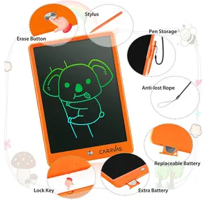 لوح رسم بشاشة LCD مقاس 8.5 بوصة، لوح للرسائل الإلكترونية في الثلاجة، لوح كتابة إلكتروني lcd محمول، لوح رسم للأطفال