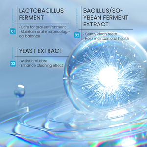 KORMESIC Private Label 28.5g/30pcs Lemon Peach Mint Probiotic Solid <b>Toothpaste</b> Granules Organic Fresh Breath Whitening Rich Foam - Product Image 3