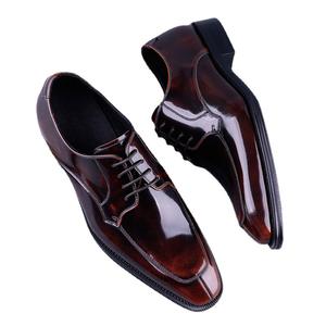 Chaussures Richelieu pointues en cuir de vachette véritable à enfiler, semelle extérieure en caoutchouc antidérapante, soutien de la voûte plantaire, imperméables, pour hommes - Bureau - Product Image 6