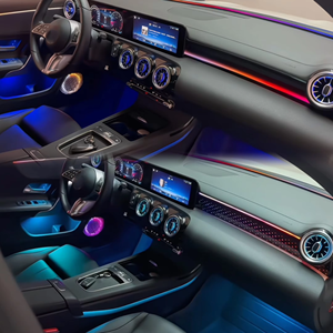 Éclairage d'ambiance SJC Car W177 LHD/RHD pour <span class=keywords><strong>Mercedes</strong></span>-Benz <span class=keywords><strong>Classe</strong></span> <span class=keywords><strong>A</strong></span> modèles 2019-2026, kit de ventilation intérieure LED RGB dynamique 64 couleurs - Product Image 3