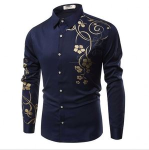 blue dress for baby girl Men Oscar Banks Turkey Shirt Satin Singer Performer 6268-07 Black Gold Floral