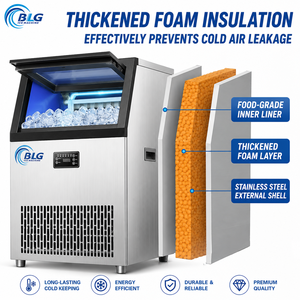 Machine à glaçons Blg 5 tonnes Machine à glaçons en cubes de grande capacité avec refroidissement par eau - Product Image 2
