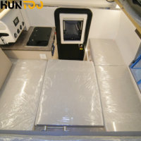 Huntoo Mini-camping-car pliable léger et personnalisable, style pop-up, étanche, 4 personnes, 650 kg, coque en fibre de verre et aluminium