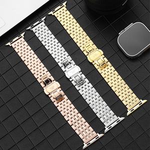 Correa de Repuesto de Acero Inoxidable Sólido de 22 mm para Relojes Apple, Brazalete de Metal de Lujo para <span class=keywords><strong>HUAWEI</strong></span> <span class=keywords><strong>GT3</strong></span> <span class=keywords><strong>Pro</strong></span> - Product Image 1