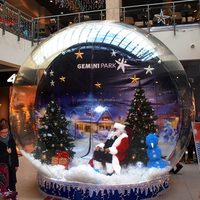 Maison gonflable de rebond de boule à neige de taille humaine personnalisée pour Noël grande tente gonflable de bulle de neige