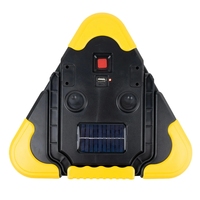 Lumière d'urgence LED rechargeable par USB solaire, avertissement de danger, trilumière triangulaire pour panne de véhicule, kits de sécurité automobile