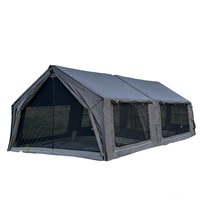 Tente de toit gonflable quatre saisons en tissu de coton imperméable de 19,4 mètres carrés (9,7+9,7) 320g