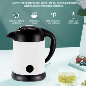 Electric Kettle 1L Temperature Adjustable Electric Kettle Stainless Steel 1000W