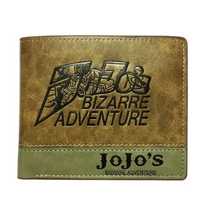 Cartera Bifold Corta <span class=keywords><strong>de</strong></span> Cuero PU para Hombre, Diseño <span class=keywords><strong>de</strong></span> Anime Japonés Luffy <span class=keywords><strong>de</strong></span> One Piece y Attack on Titan, Color Caqui con Espacio para Fotos y Monedero - Product Image 2