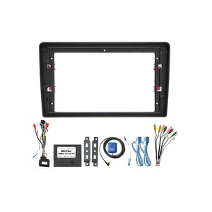 Meihua Chất lượng cao fascial Khung bảng điều khiển Bộ dụng cụ cho <span class=keywords><strong>VW</strong></span> Touareg 2003 2010 đài phát thanh Máy nghe nhạc với cáp dây nịt - Product Image 1