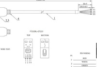 Cable adaptador USB 2,0 a RS232 Serial DB9, doble Chip FTDI FT232 ZT213