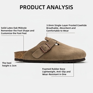 Birkenstocks Femme Plat Hiver Chaud Daim pour Pantoufles Bout Fermé Fourrure Sabots Mules avec Anti-Glissant Doux <span class=keywords><strong>Laine</strong></span> pour Usage Intérieur - Product Image 3
