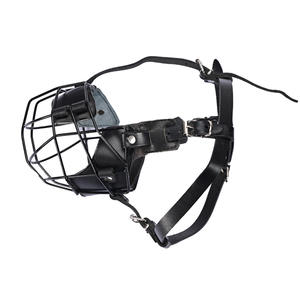 Cani da addestramento traspirante maschera di sicurezza a prova di morso pesante cane gabbia di museruola regolabile - Product Image 5