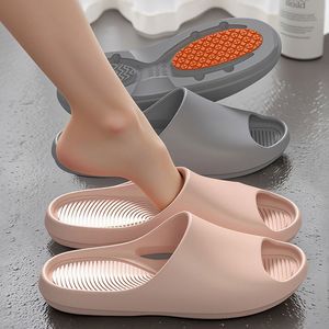 Anti Slip TPR Home <b>Slippers</b> For Men And Women Pink Soft Sole Flat Heel Indoor Bath Shower All Seasons Hotel <b>Slippers</b> - Product Image 2