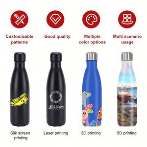 Botella de Agua de Viaje con Aislamiento al Vacío de 500 ml, 750 ml, 1000 ml, a Prueba de Fugas, de Doble Pared, con Forma de Botella de Cola, de Acero Inoxidable - Product Image 4