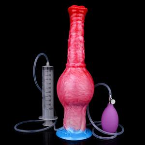 Dildo Animale Enorme da 28 cm con Eiaculazione, Plug Anale Gonfiabile per Cani con Nodo Espandibile, Stimolazione <span class=keywords><strong>Fantasy</strong></span> Alien - Product Image 3