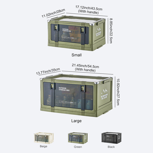 Uforu caja de almacenamiento plegable cắm trại hộp lưu trữ gấp tủ quần áo có thể gập lại tổ chức Lưu trữ tủ quần áo - Product Image 2