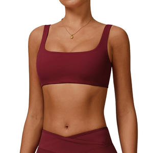 Sujetador Deportivo Zechuang para Mujer, Cuello Cuadrado, Secado Rápido, para Correr, Yoga, Fitness, Sensación de Segunda Piel, 78% Nailon, 22% Elastano - Product Image 1